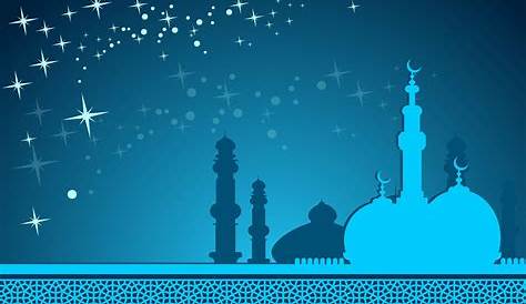 Islamic Background Blue | JUST INFORMATION