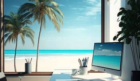 Beach teams background images tropical virtual meeting backgrounds