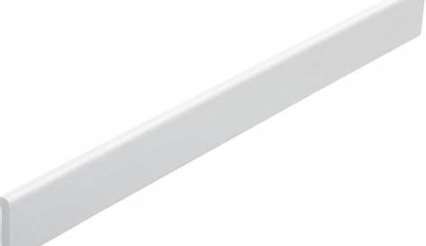 Baguette Pvc Blanche Plat PVC Blanc, 2 X 30 Mm, L.2.6 M Leroy Merlin