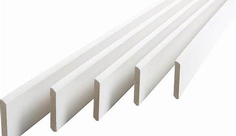 Baguette Pvc Plate Plat PVC Blanc, 2 X 30 Mm, L.2.6 M Leroy Merlin