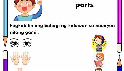 SOLUTION: Bahagi ng katawan worksheets1 1 - Studypool