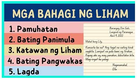 Bahagi Ng Liham Worksheets For Grade 3 Pdf