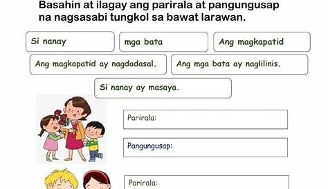 Uri Ng Pangungusap Worksheet Grade 6