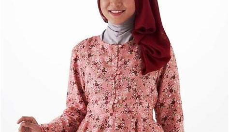 30+ Model Baju Batik Atasan Wanita Muslimah, Terkini!