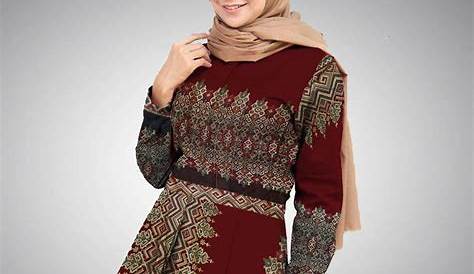 Foto Desain Baju Batik Guru Muslimah | Kerabatdesain