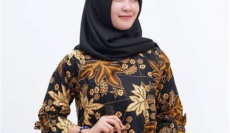 Model Atasan Batik Wanita Berhijab - Thegorbalsla