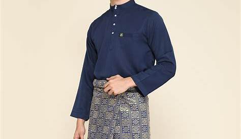 Baju Melayu Slimfit Duchess 2021 - Navy Blue - Zamrimat