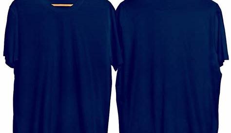 Desain Kaos Polos Depan Belakang Warna Biru Dongker Baju Kaos Kaos | My