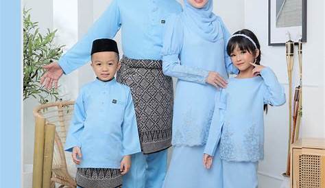 baju raya 2014 kids glam by HKK: baby peplum kurung: Blue Batique for