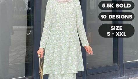 Baju Raya 2023 Kurung Kedah Dhia Cotton Premium English Cotton Berpoket