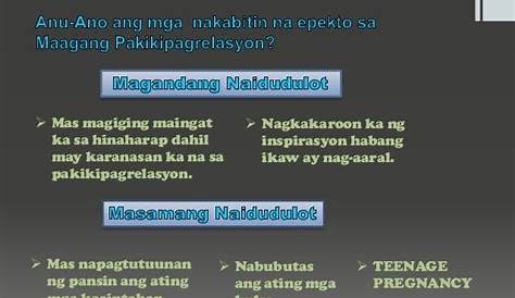 bakit maagang nabubuntis ang mga kabataan - Brainly.ph