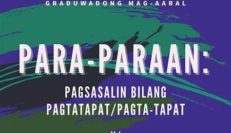 Bakit Mahalaga Ang Pagsasalin Sa Kontekstong Filipino