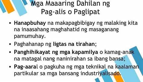 Bakit dumarami ang bilang mg mga manggagawang pilipino na nangingibang