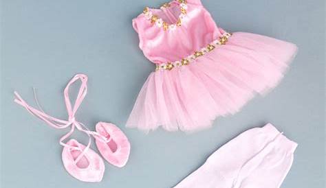 Skinny Ballet Dance Set Skirt Dress Outfit Clothes For 18 Inch Doll-in
