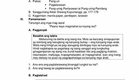 Banghay Aralin Sa Filipino PANG URI | PDF