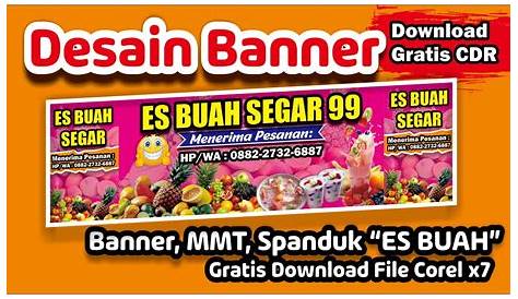 Download Desain Banner Spanduk ES BUAH Dengan Format CDR,SVG,AI,EPS
