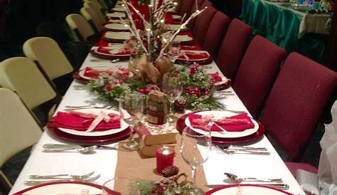Banquet Christmas Table Decorations