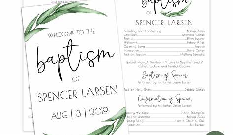 Free Printable Baptism Program Template PRINTABLE TEMPLATES