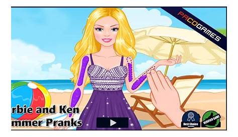 Barbie And Ken Summer Pranks Beach Doll New