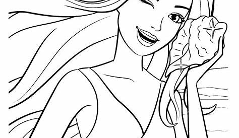 Kids Page: Barbie Coloring Pages for Childrens