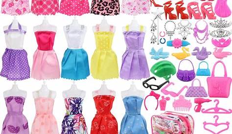 Buy SOTOGO Barbie Doll Clothes Set Includes 15 Gown Outfits Accessories