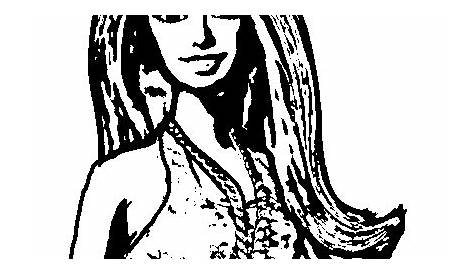 Barbie clipart black and white, Barbie black and white Transparent FREE