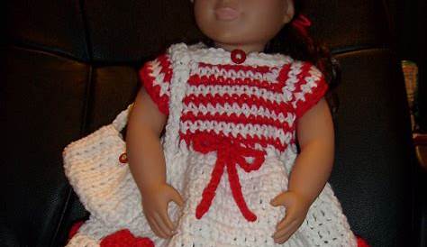 Barbie Dress Crochet For Valentine Day Clothes Pink Party Spaghetti Strap Knee Length