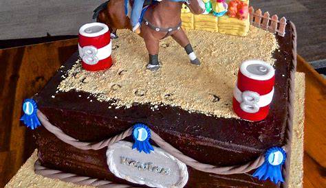 Barrel Racer & Cowgirl Cake Topper | Zazzle