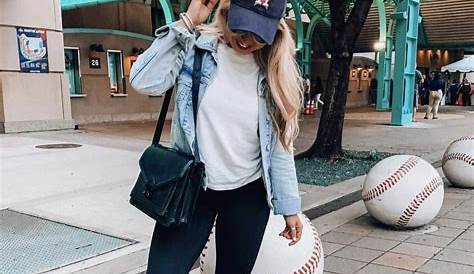 Play ball! Here are 4 chic outfits for a baseball game. Baseball game