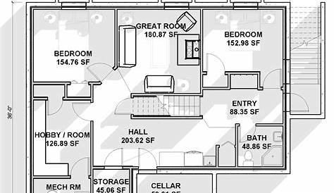 20 Artistic Basement Plans Layout - Home Building Plans | 39941