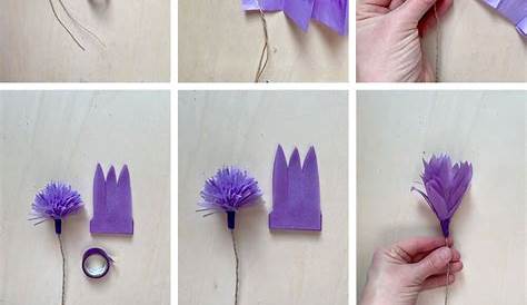 Papier Blumen basteln: Einfache Tulpen (mit Vorlage) - Papershape