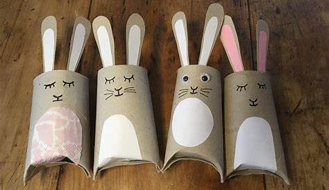 Basteln mit Kindern - Ostern Dekorationen mit Klopapierrollen | Easter