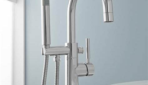 Xueqin Chrome Wall Mounted Bathtub Tub Faucet Set With Handheld Shower