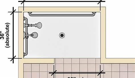 Corner Shower Bathrooms Dimensions & Drawings | Dimensions.Guide