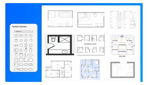RoomSketcher Bathroom Planner 2D Floor Plan | Bathroom planner
