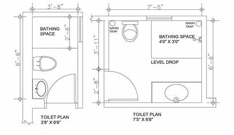 Bathroom Floor Plans Cadbull