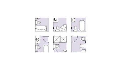 Small Powder Room Floor Plans | 6x9 Size/Small Bathroom Floor Plan