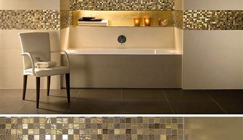 Glamorous metallic tiles | Metallic tiles bathroom, Gold tiles bathroom