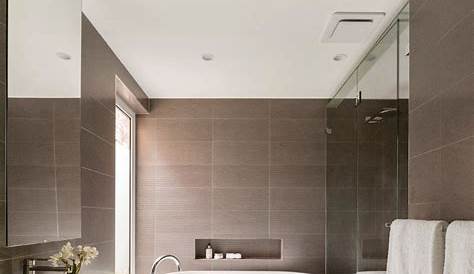 Bathroom Tile Idea - Use Large Tiles On The Floor And Walls (18 Pictures)