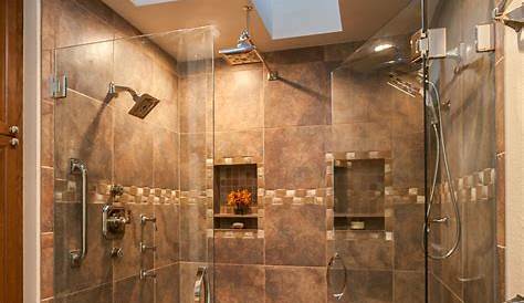 52+ Walk in Shower Design ( STEP IN ) Large Doorless Showers | Small