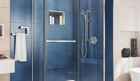 Custom Glass Door Shower Enclosures , Space Saving Bathroom Shower Cabinets