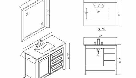 Bathroom Vanity Dimensions Standard | Your Home Styles | Decoração