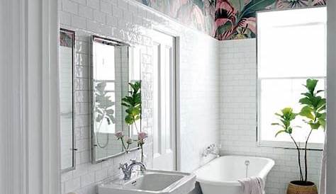 30+ Stunning Bathroom Wallpaper Ideas You'll Love - The Wonder Cottage