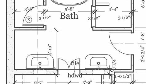 bathroom floor plans with free standing tub and walk in shower | 20th