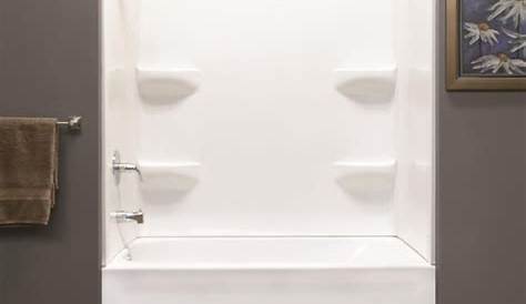 MAAX Via 32-in x 60-in x 80-in White Bathtub and Shower Combination Kit