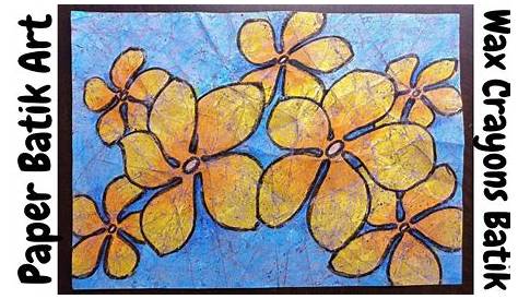 Paper Batik "Waxography" | Batik art, Flower art, Batik