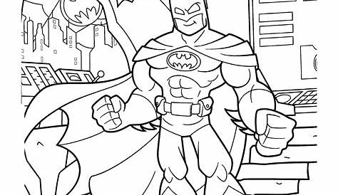 Batman Flying With Bats From Batman Coloring Pages