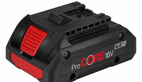 Batterie Bosch Pro 18v 4ah 18V 4Ah LiIon Core 18V