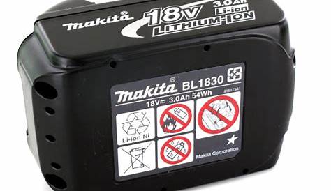 Batterie Makita 18v 3ah Battery Liion BL1831