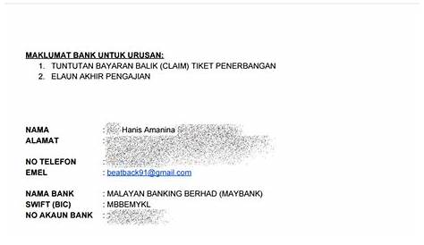 Contoh Surat Tuntutan Bayaran Balik Tiket Kapal Terbang / Contoh Surat